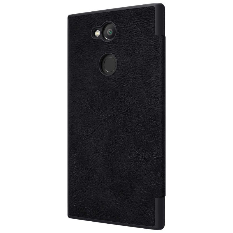 Folio-hoesje voor Sony Xperia L2 Rood Zwart Nillkin Qin-Reeks