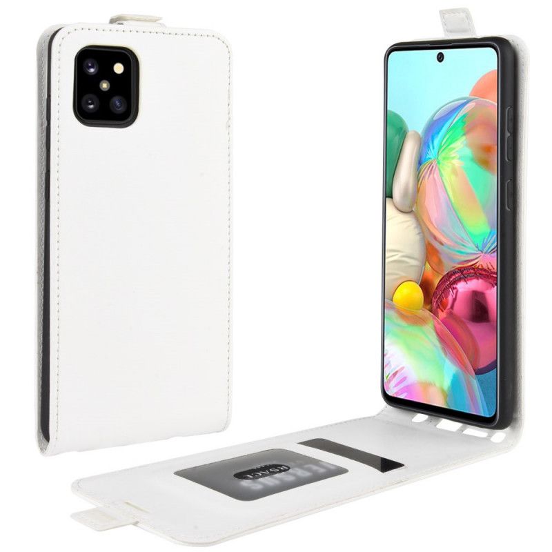 Cover Folio-hoesje Samsung Galaxy Note 10 Lite Wit Zwart Telefoonhoesje Vouwledereffect