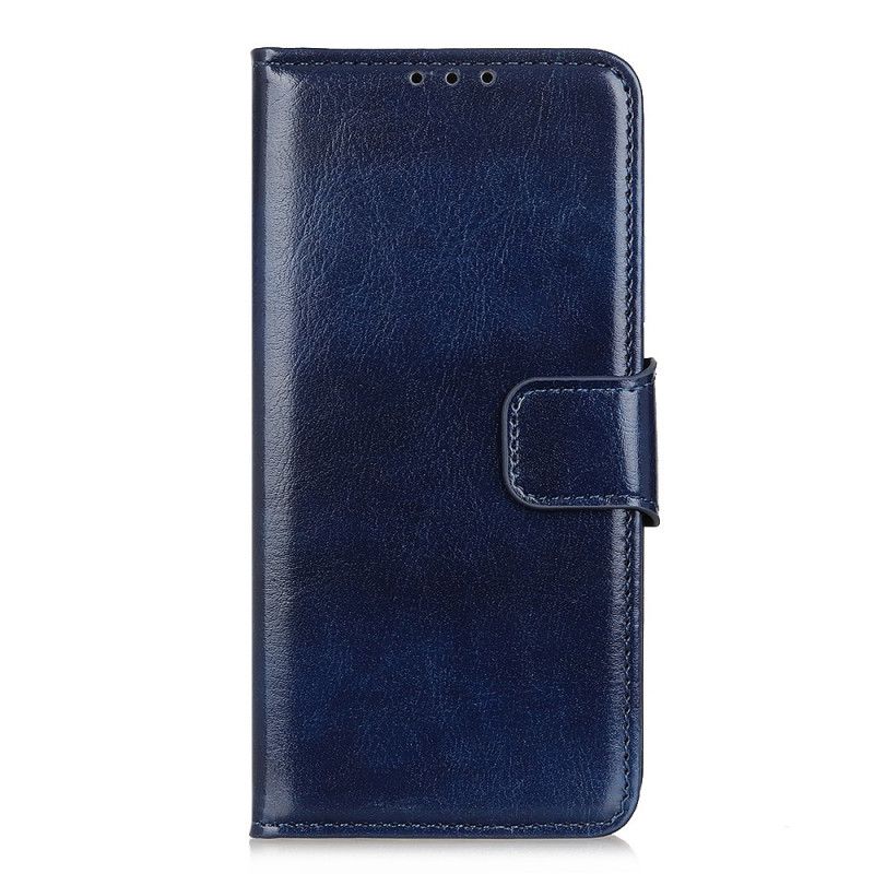 Flip Case Leren Samsung Galaxy Note 10 Lite Zwart Klassiek Leereffect