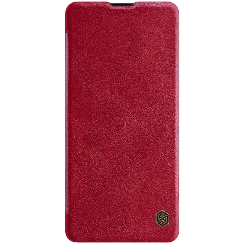 Folio-hoesje Samsung Galaxy Note 10 Lite Bruin Zwart Nillkin Qin-Reeks