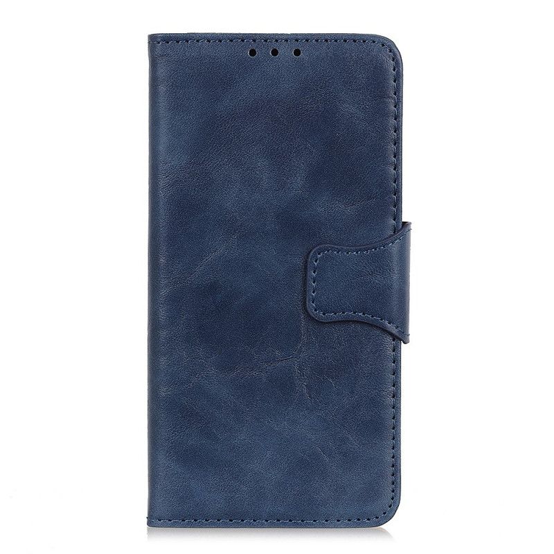 Leren Hoesje Samsung Galaxy Note 10 Lite Rood Zwart Dubbelzijdige Magnetische Klep