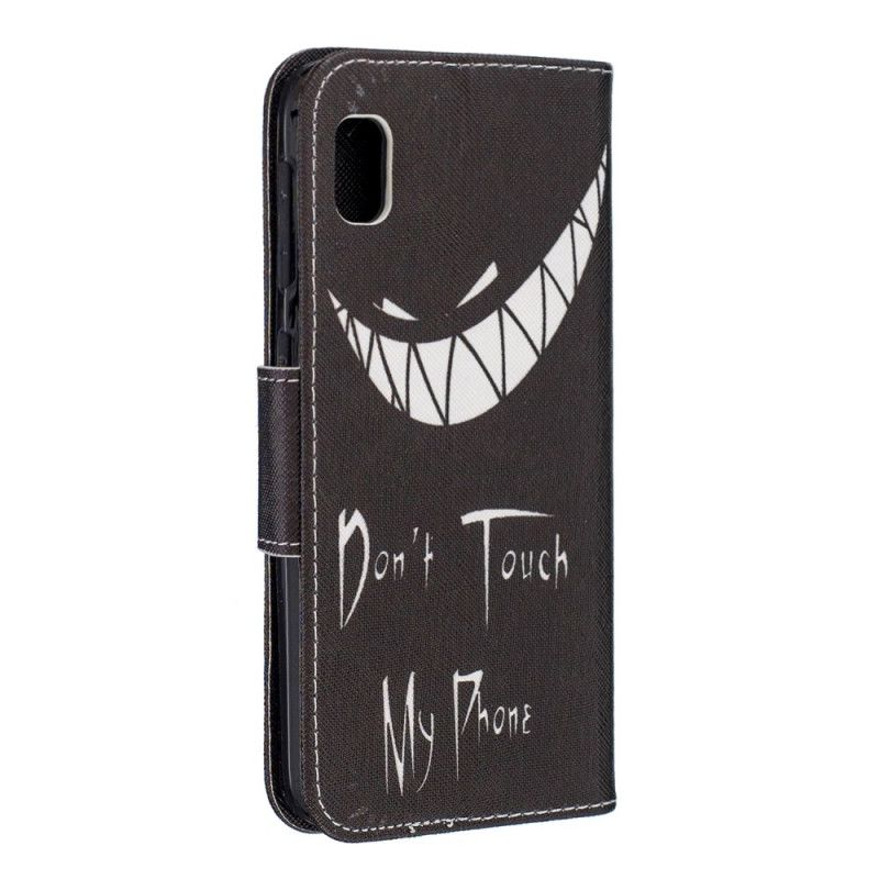 Flip Case Leren Samsung Galaxy A10e Duivelse Telefoon