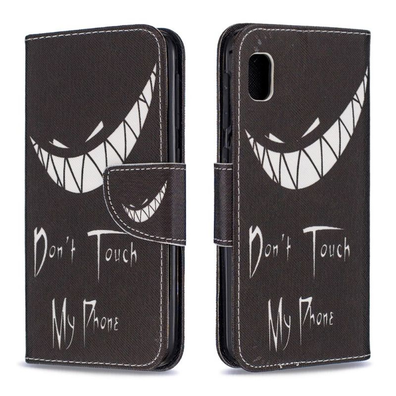 Flip Case Leren Samsung Galaxy A10e Duivelse Telefoon