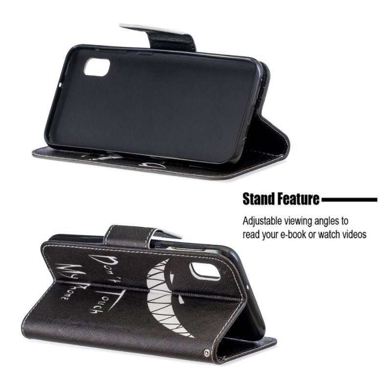 Flip Case Leren Samsung Galaxy A10e Duivelse Telefoon