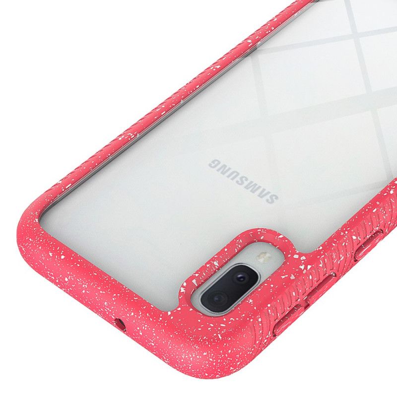 Hoesje voor Samsung Galaxy A10e Donkerblauw Ontwerp Met Glitterrand