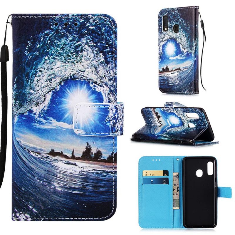 Leren Hoesje Samsung Galaxy A10e Telefoonhoesje Hou Van De Golf