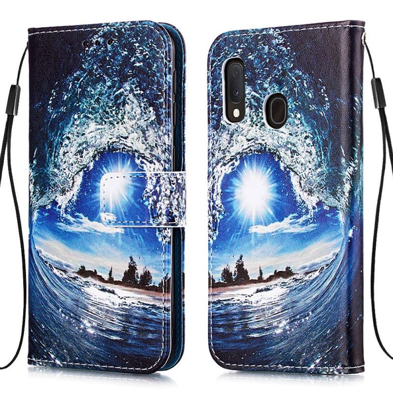 Leren Hoesje Samsung Galaxy A10e Telefoonhoesje Hou Van De Golf