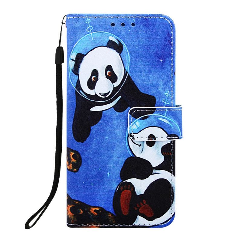 Leren Hoesje Samsung Galaxy A10e Telefoonhoesje Pandakosmonauten