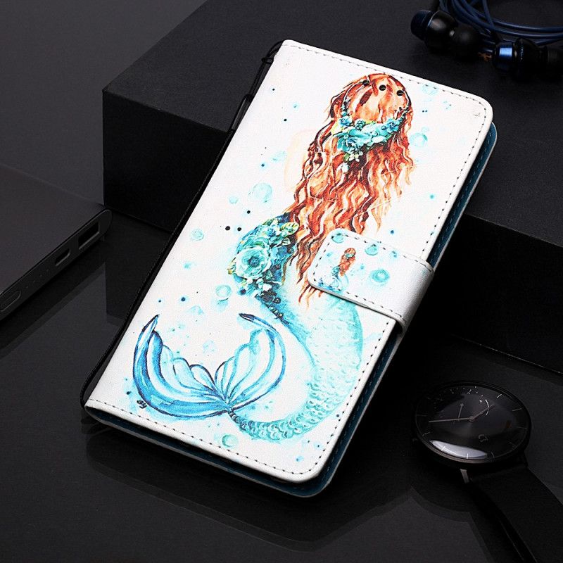 Leren Hoesje voor Samsung Galaxy A10e Zeemeermin-Mijmeringen
