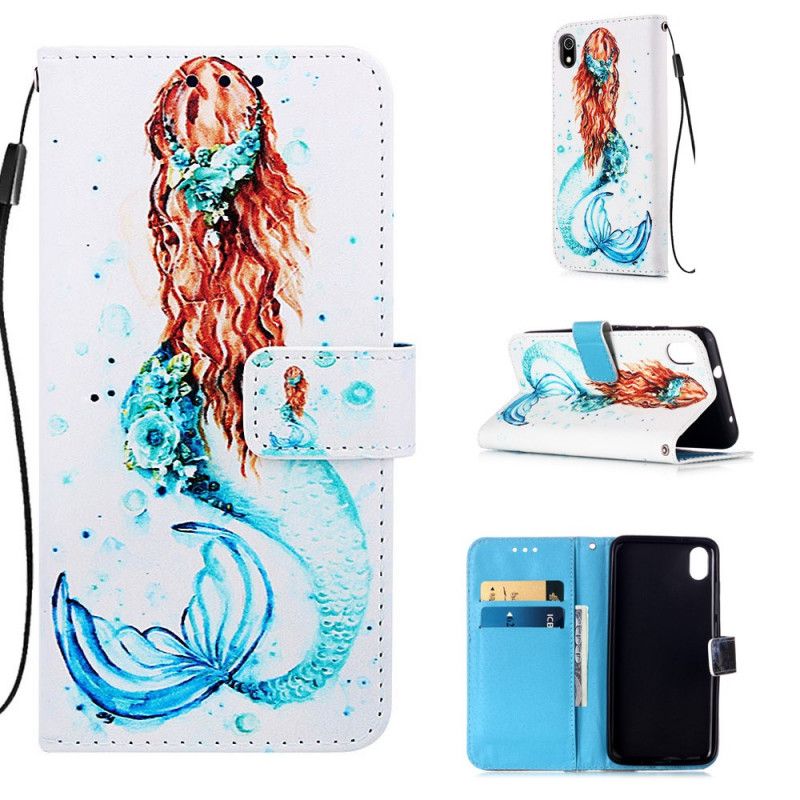 Bescherming Hoesje Xiaomi Redmi 7A Telefoonhoesje String Zeemeermin Mijmeringen