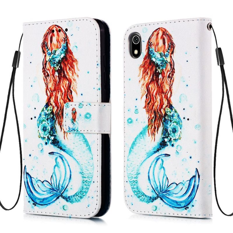 Bescherming Hoesje Xiaomi Redmi 7A Telefoonhoesje String Zeemeermin Mijmeringen