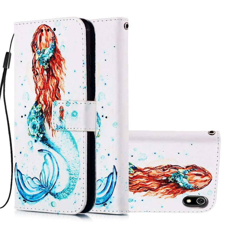Bescherming Hoesje Xiaomi Redmi 7A Telefoonhoesje String Zeemeermin Mijmeringen