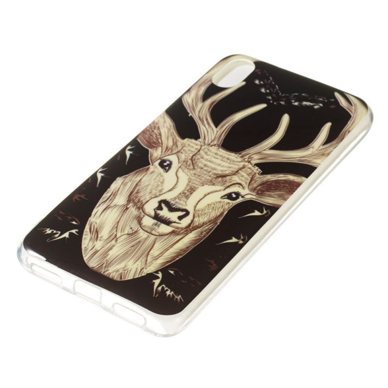 Case Hoesje Xiaomi Redmi 7A Telefoonhoesje Fluorescerend Majestueus Hert