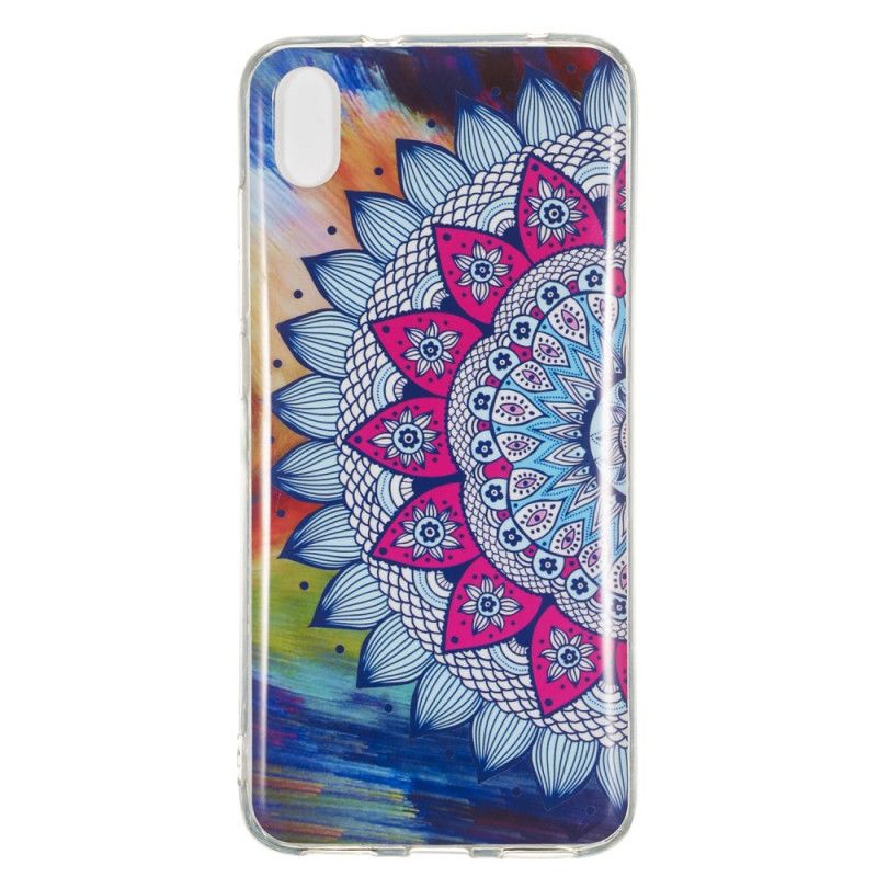 Case Hoesje Xiaomi Redmi 7A Telefoonhoesje Fluorescerende Mandala