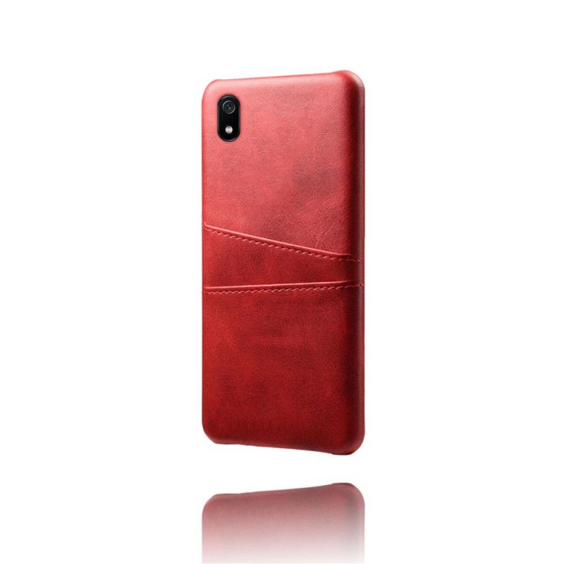 Cover Hoesje Xiaomi Redmi 7A Rood Zwart Telefoonhoesje Kaarthouder