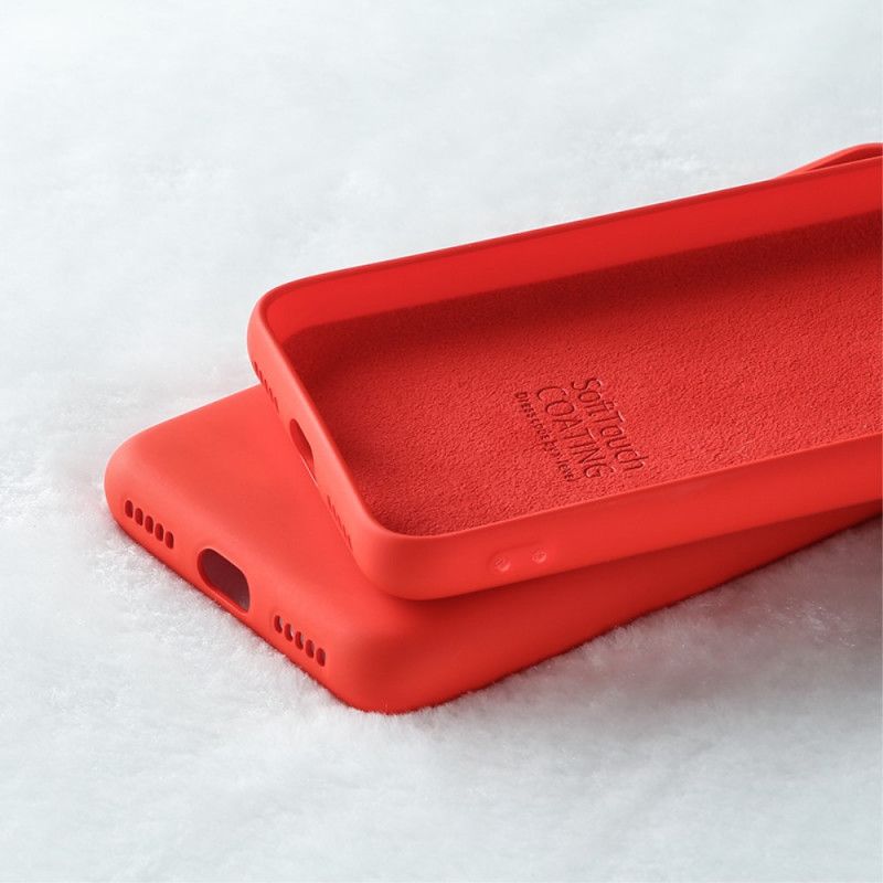 Cover Hoesje Xiaomi Redmi 7A Rood Zwart Telefoonhoesje X-Level Vloeibare Siliconen