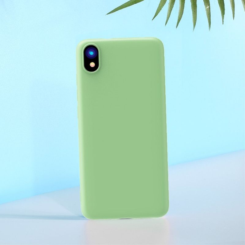 Cover Hoesje Xiaomi Redmi 7A Rood Zwart Telefoonhoesje X-Level Vloeibare Siliconen