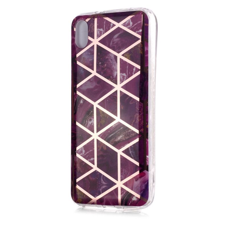 Cover Hoesje Xiaomi Redmi 7A Roze Magenta Telefoonhoesje Ultra Designer Marmer