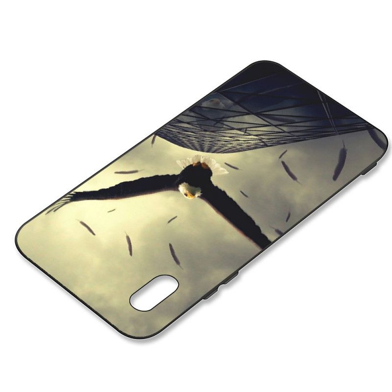 Cover Hoesje Xiaomi Redmi 7A Telefoonhoesje Flexibele Siliconen Adelaar In De Stad