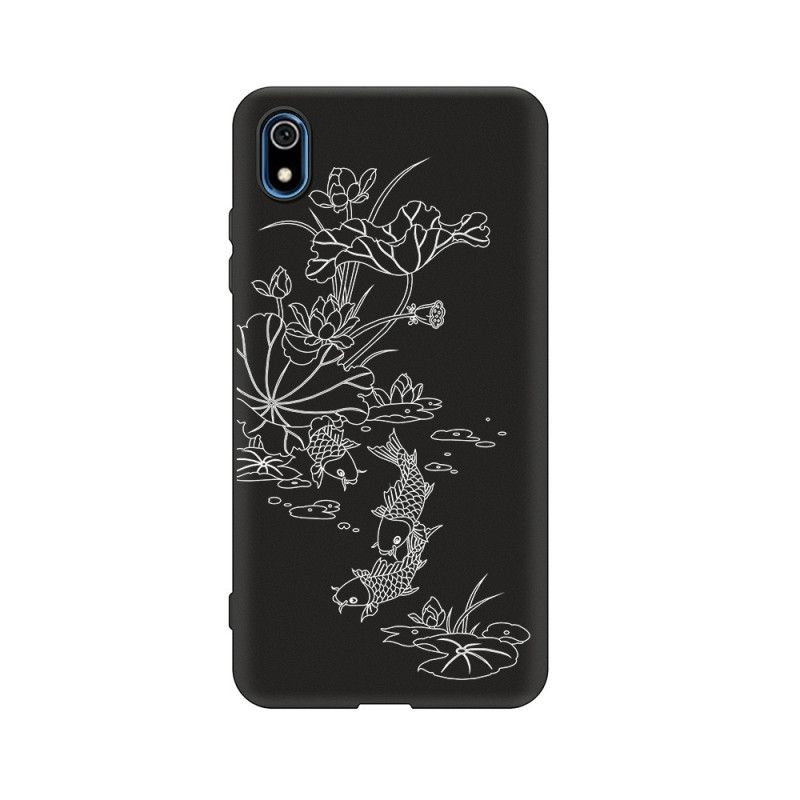 Cover Hoesje Xiaomi Redmi 7A Telefoonhoesje Flexibele Siliconen Vis