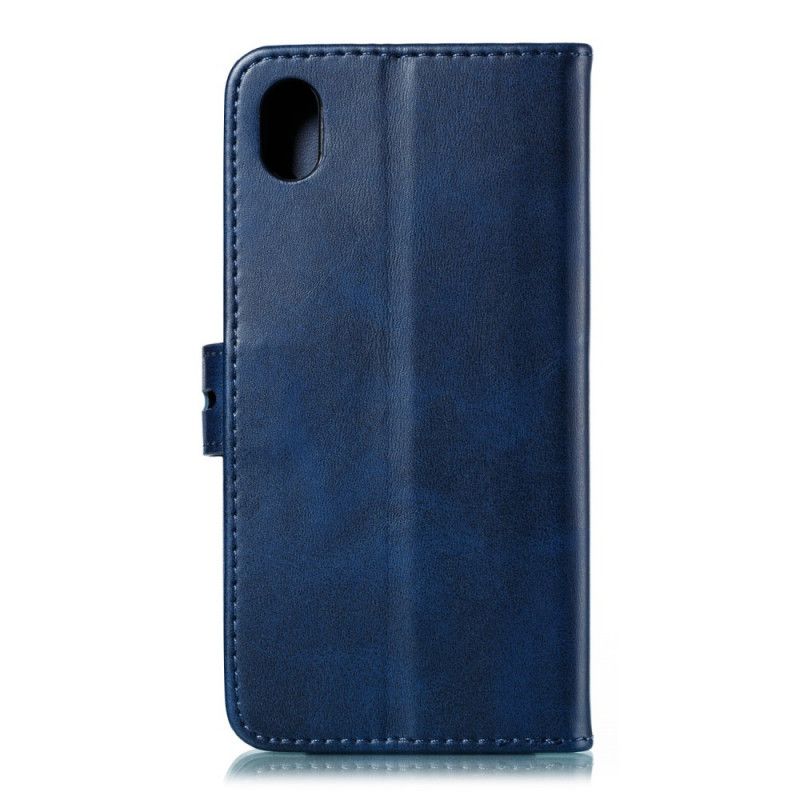 Flip Case Leren Xiaomi Redmi 7A Grijs Zwart Kitten Imitatieleer