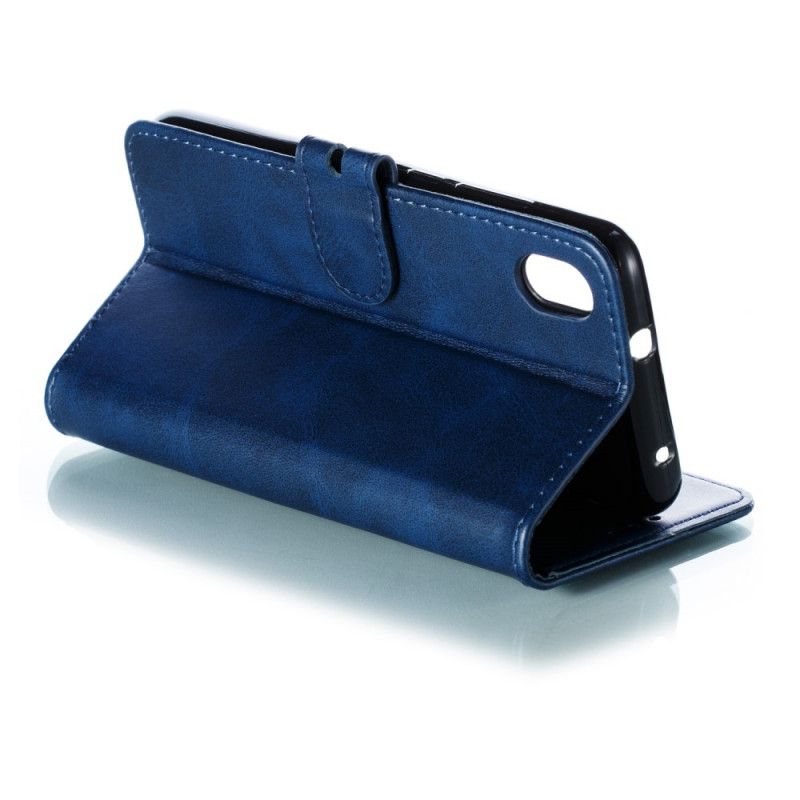 Flip Case Leren Xiaomi Redmi 7A Grijs Zwart Kitten Imitatieleer