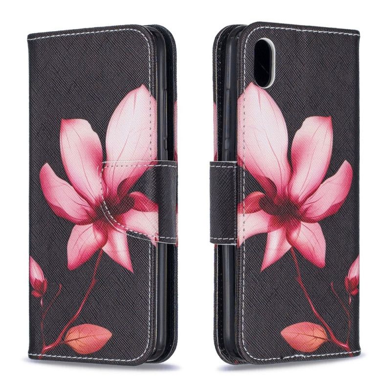 Flip Case Leren Xiaomi Redmi 7A Roze Bloem