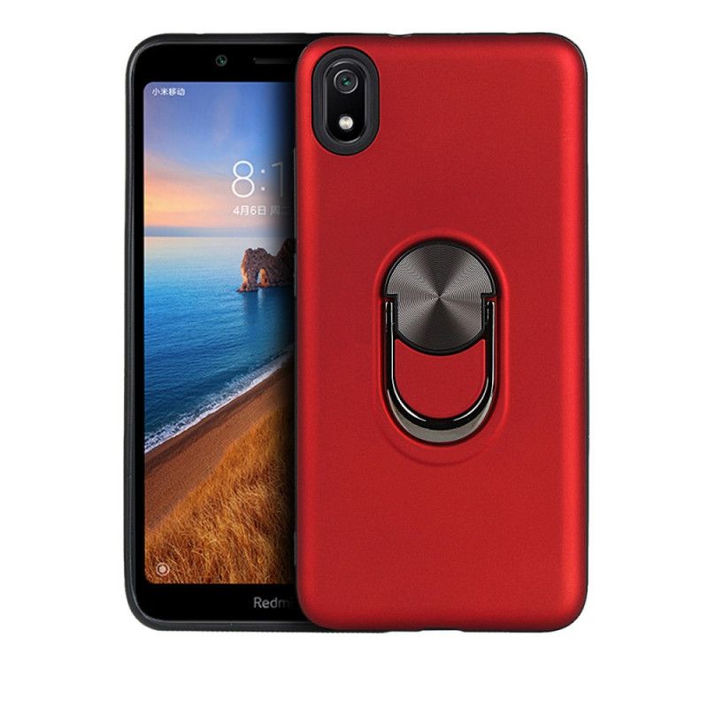 Hoesje voor Xiaomi Redmi 7A Donkerblauw Rood Afneembaar Met Steunring
