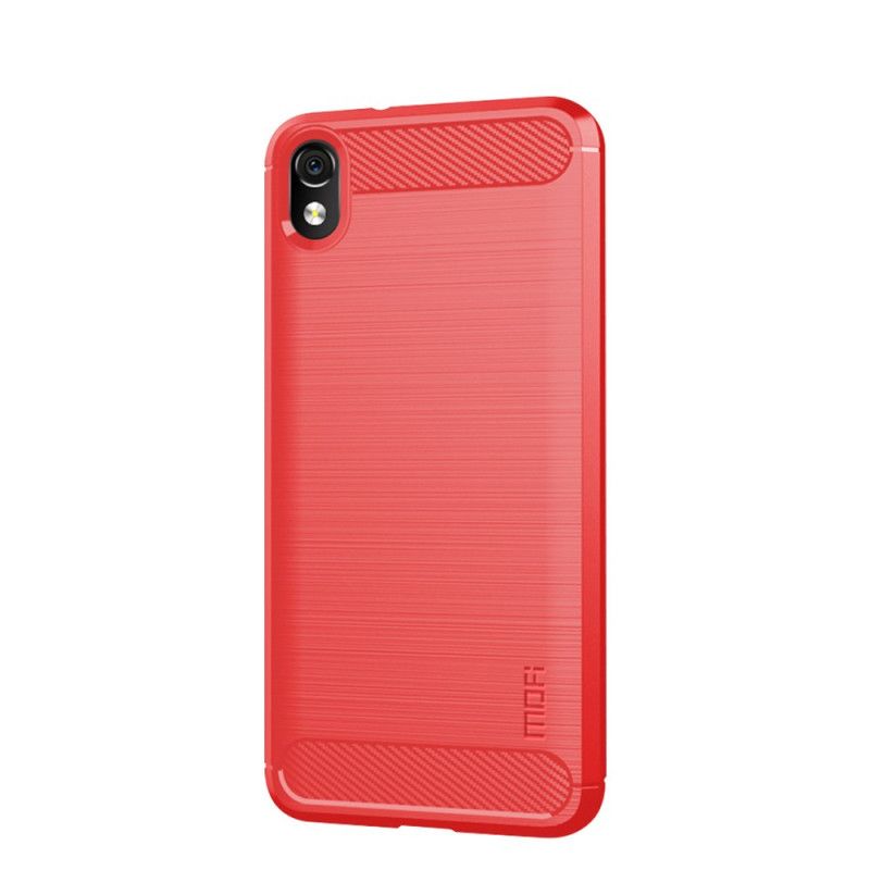 Hoesje voor Xiaomi Redmi 7A Grijs Zwart Mofi Geborstelde Koolstofvezel