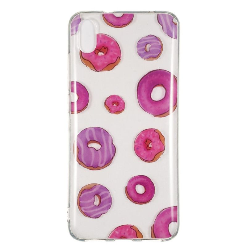 Hoesje voor Xiaomi Redmi 7A Transparante Donuts Waaier