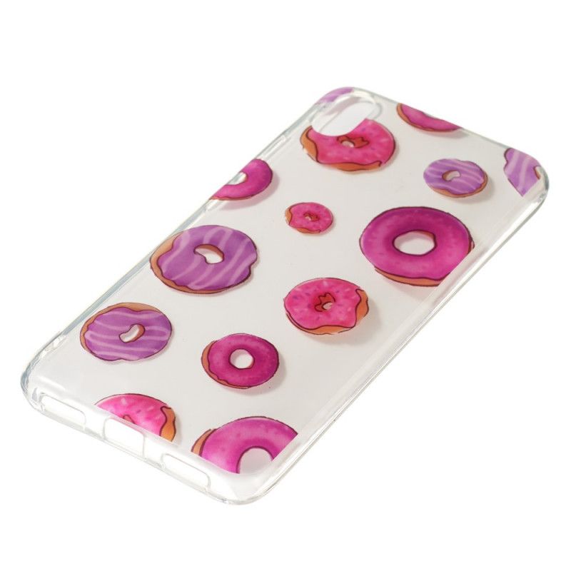 Hoesje voor Xiaomi Redmi 7A Transparante Donuts Waaier