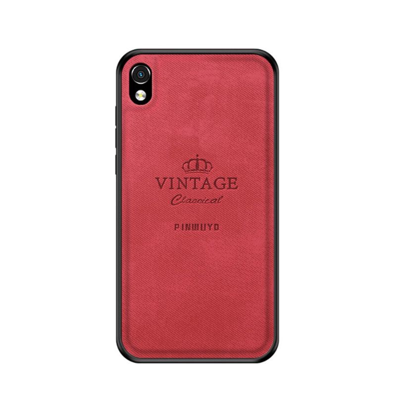 Hoesje Xiaomi Redmi 7A Grijs Zwart Eervolle Vintage Pinwuyo