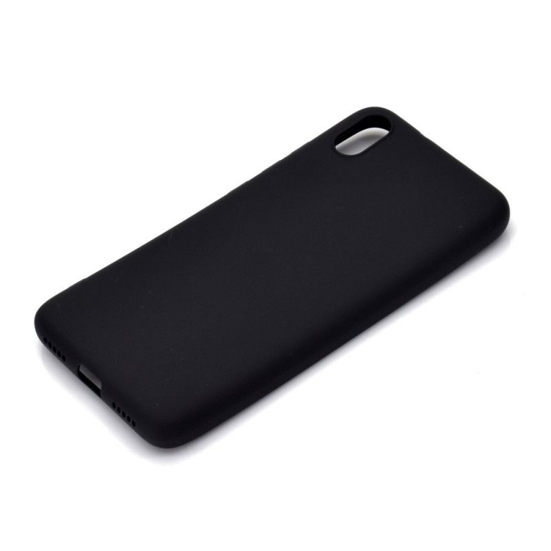 Hoesje Xiaomi Redmi 7A Wit Zwart Mat Siliconen