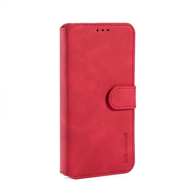 Leren Hoesje voor Xiaomi Redmi 7A Grijs Zwart Retro Dg.Ming