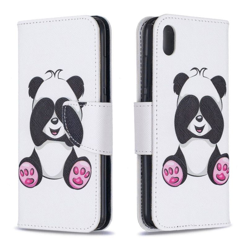Leren Hoesje voor Xiaomi Redmi 7A Leuke Panda