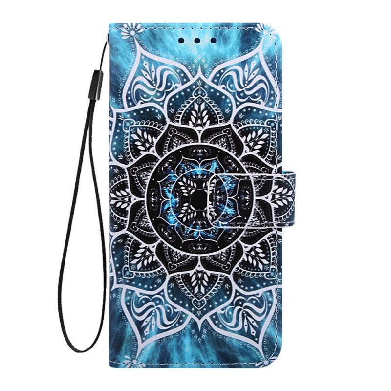 Leren Hoesje voor Xiaomi Redmi 7A Zwarte String Mandala