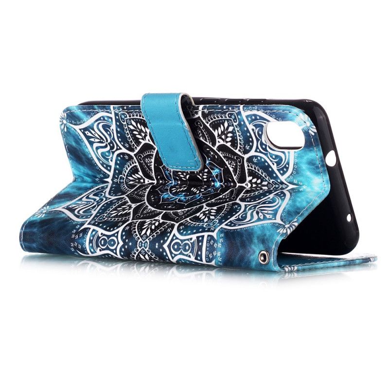 Leren Hoesje voor Xiaomi Redmi 7A Zwarte String Mandala