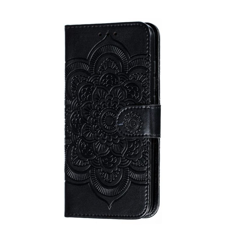 Leren Hoesje Xiaomi Redmi 7A Grijs Zwart Hele Mandala