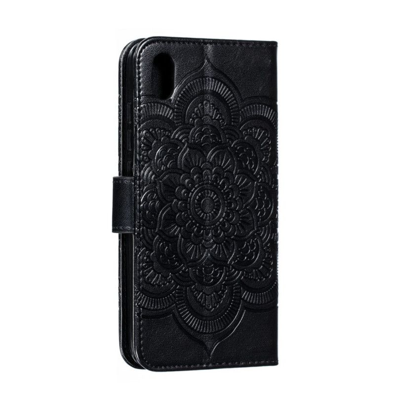 Leren Hoesje Xiaomi Redmi 7A Grijs Zwart Hele Mandala