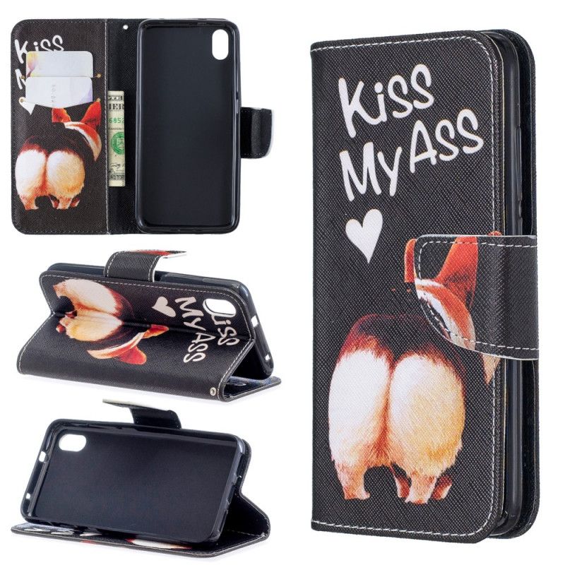 Leren Hoesje Xiaomi Redmi 7A Kus Mijn Reet