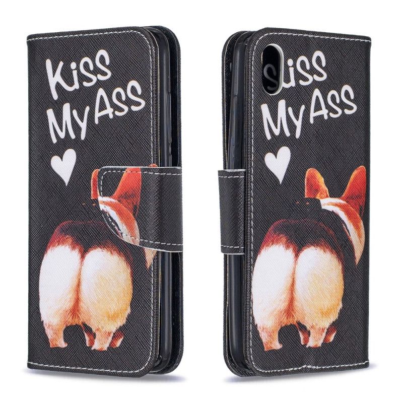 Leren Hoesje Xiaomi Redmi 7A Kus Mijn Reet