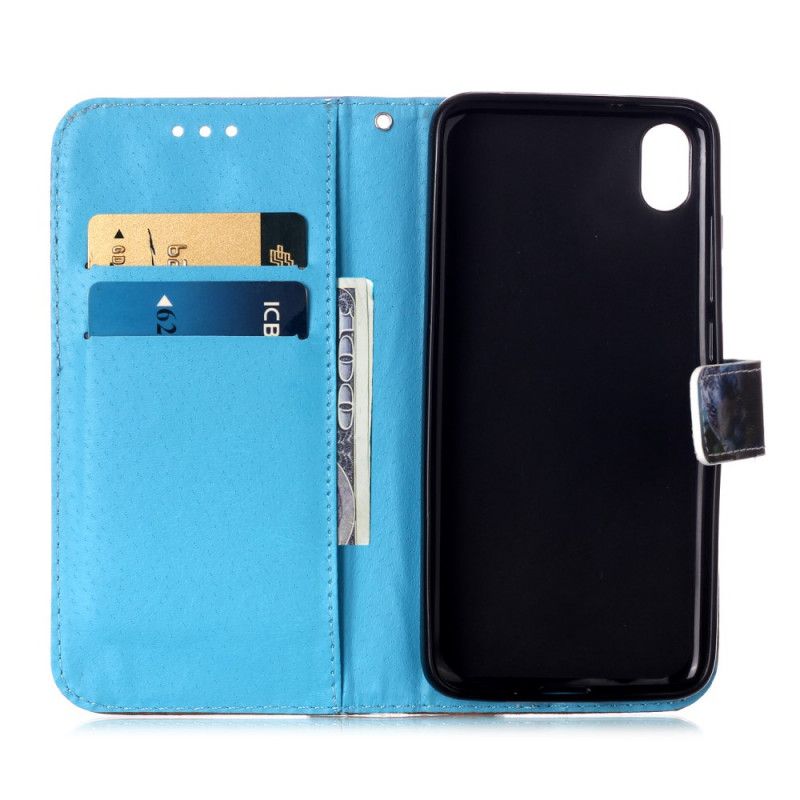 Leren Hoesje Xiaomi Redmi 7A Panda'S Kosmonauten Met String
