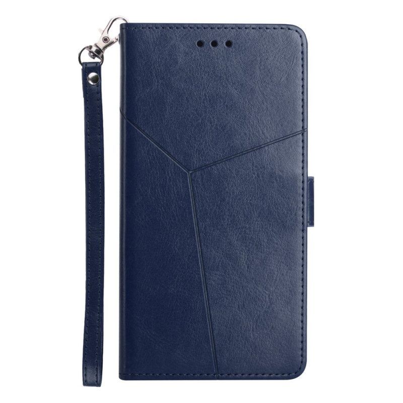 Leren Hoesje voor Realme C35 Met Ketting Lanyard Y-lijnen