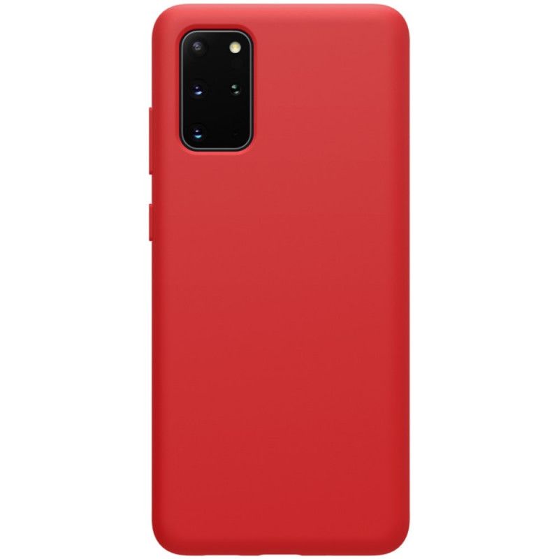 Case Hoesje Samsung Galaxy S20 Plus / S20 Plus 5G Rood Zwart Telefoonhoesje Serie Nillkin Flex Pure