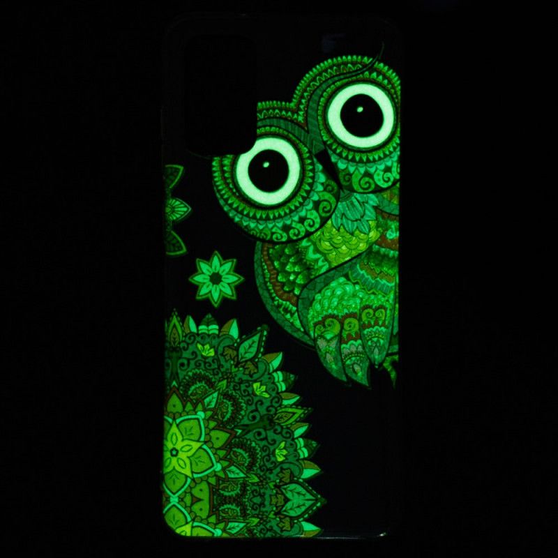 Cover Hoesje Samsung Galaxy S20 Plus / S20 Plus 5G Telefoonhoesje Fluorescerende Mandala-Uil