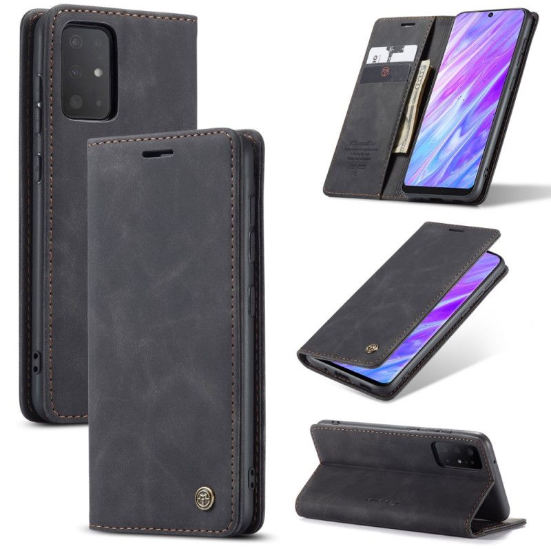 Folio-hoesje Samsung Galaxy S20 Plus / S20 Plus 5G Donkerblauw Zwart Telefoonhoesje Tas Van Imitatieleer