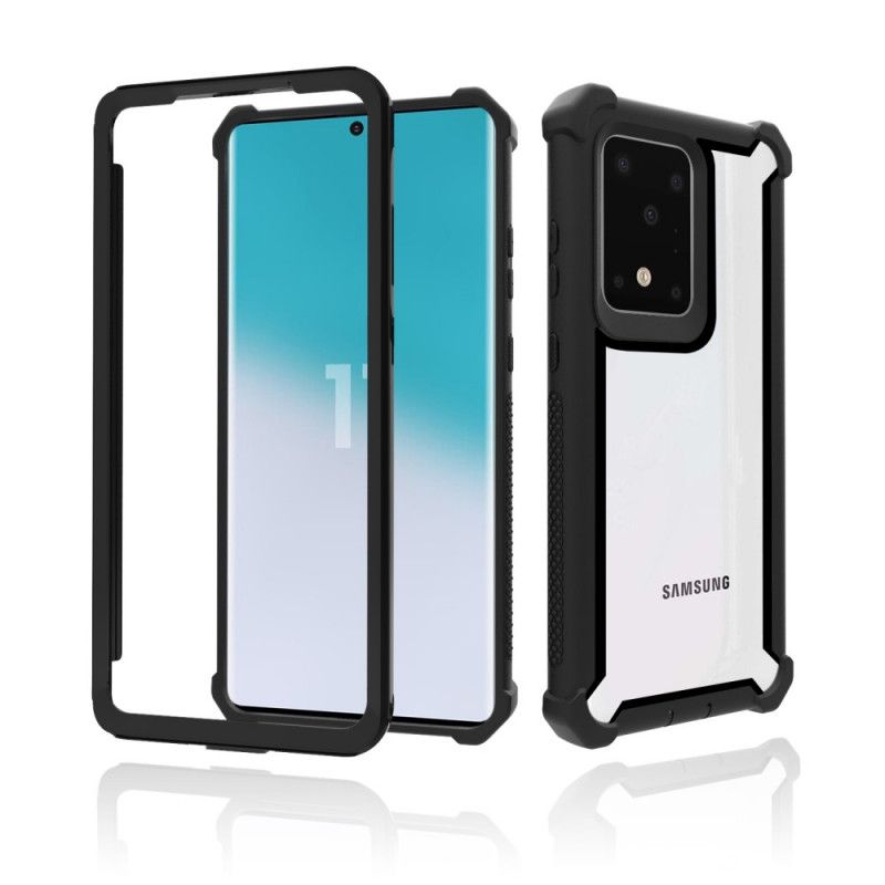 Hoesje Samsung Galaxy S20 Plus / S20 Plus 5G Grijs Zwart Antislip Hybride