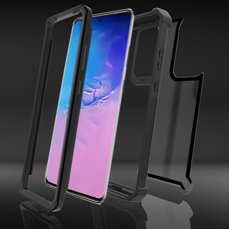 Hoesje Samsung Galaxy S20 Plus / S20 Plus 5G Grijs Zwart Antislip Hybride