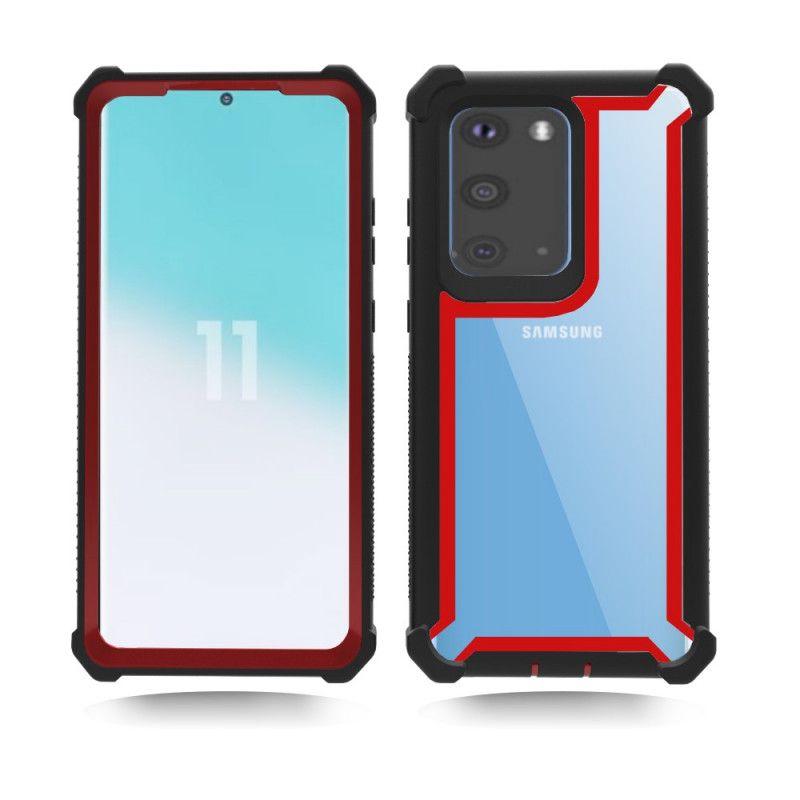 Hoesje Samsung Galaxy S20 Plus / S20 Plus 5G Grijs Zwart Antislip Hybride