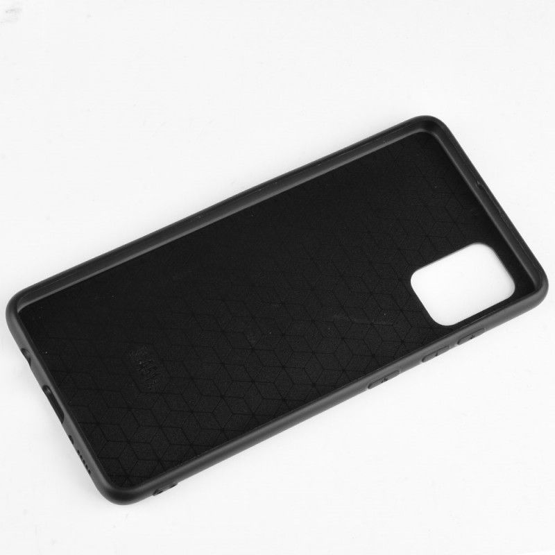 Hoesje Samsung Galaxy S20 Plus / S20 Plus 5G Rood Zwart Gestikt Leereffect